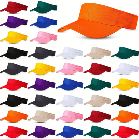 Sun Visor - Hat Bulk 36 Pack Adjustable Lightweight Empty Top Cap for Men Women Tennis - main product view
