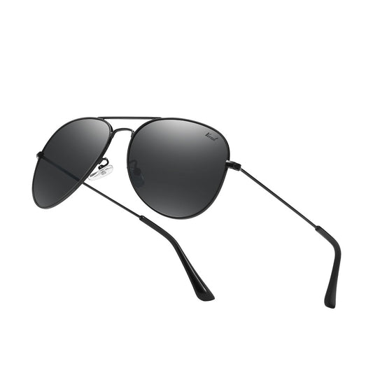 Sunglasses for Men - Aviator Polarized for & Women Mirrored Oversized Pilot Frame 139mm - main product view