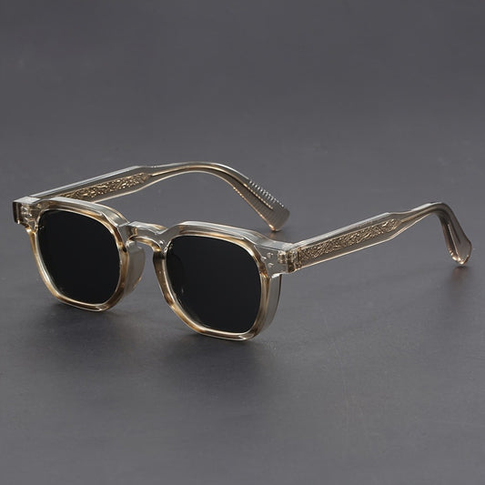 Sunglasses for Men - Bohemian Polygonal Full Frame AC Lens Geometric Eyewear for & Women - main product view