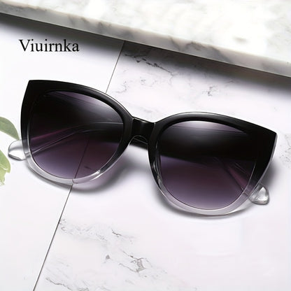 Sunglasses for Men - Cat Eye Women Oversized Retro Gradient Black Lens Fashion Unisex Eyewear - product detail view 3