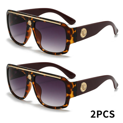 Sunglasses for Men - Cyberpunk Square Glasses Metal Frame Street Style Lightweight Unisex - product detail view 4