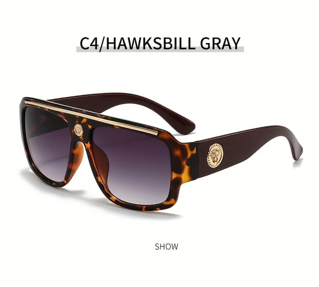 Sunglasses for Men - Cyberpunk Square Glasses Metal Frame Street Style Lightweight Unisex - product detail view 19