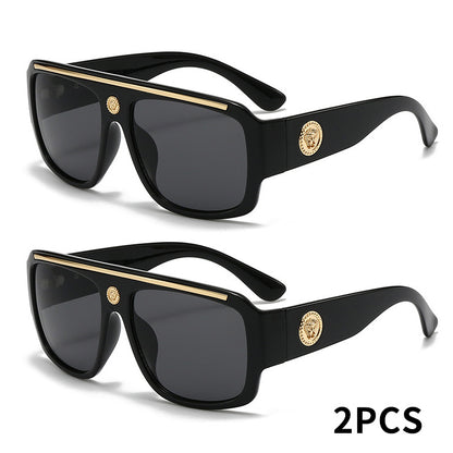 Sunglasses for Men - Cyberpunk Square Glasses Metal Frame Street Style Lightweight Unisex - product detail view 21