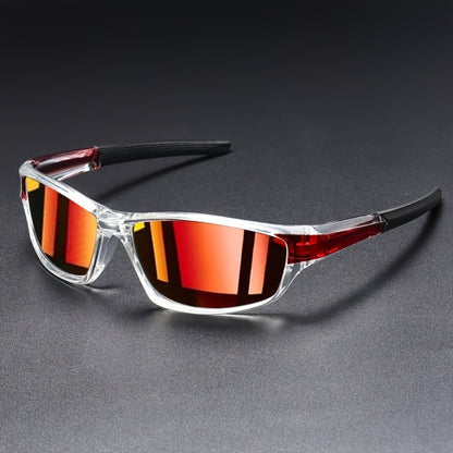 Sunglasses for Men - Full Frame Glasses Lightweight PC Lens - Futuristic Modern Eyewear with - product detail view 7
