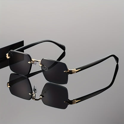 Sunglasses for Men - Gradient Women Metal Frame HD Lens Light Luxury Fashion Eyewear, Exquisite - product detail view 14