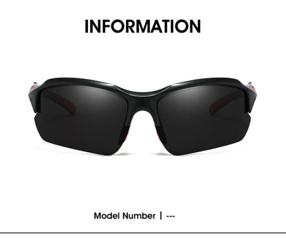 Sunglasses for Men - Half Frame Sports for 3 Pack - Lightweight UV Protection Outdoor Goggles - product detail view 13