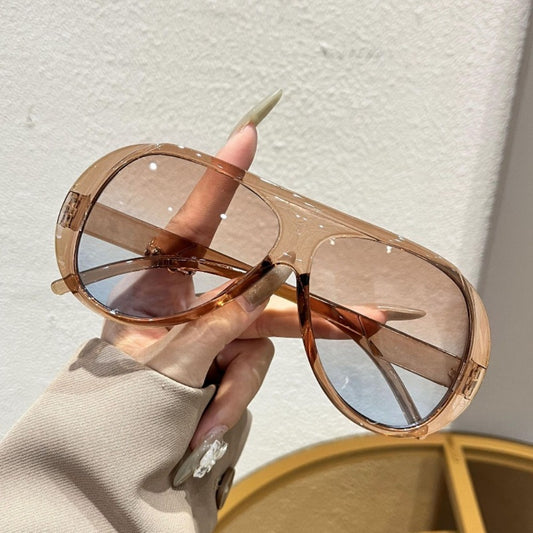 Sunglasses for Men - Oversized for Big Faces Women Retro Large Frame Vintage UV400 Fashion - main product view
