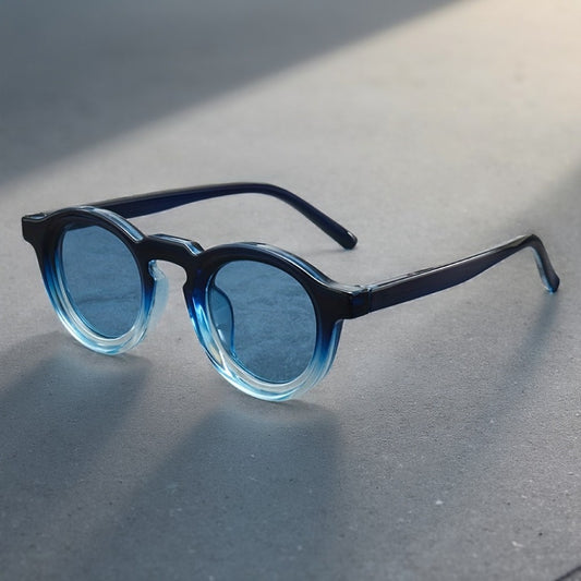Sunglasses for Men - Oversized Round Gradient Lens UV400 Retro Vintage Style for & Women - main product view