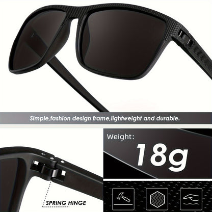 Sunglasses for Men - Polarized 3 Pack for Women Classic Square Sport Lightweight UV400 - product detail view 8