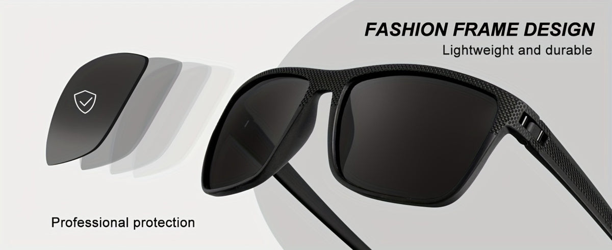 Sunglasses for Men - Polarized 3 Pack for Women Classic Square Sport Lightweight UV400 - product detail view 26