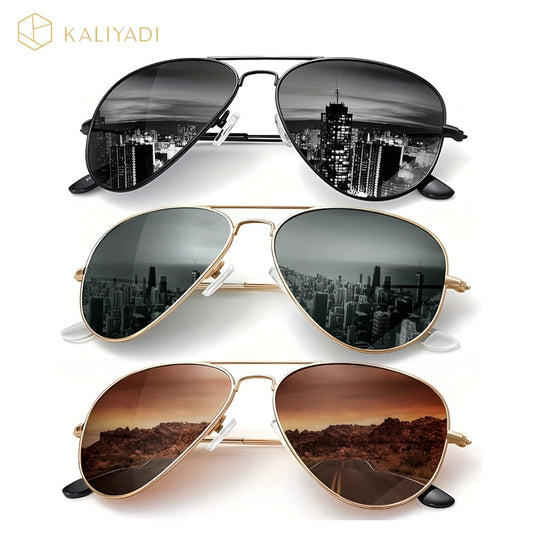 Sunglasses for Women - Polarized for 3 Pack Oversized UV400 Vintage Large Frame Fashion Shades - main product view