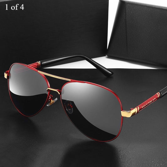 Sunglasses for Men - Polarized for Women - Double Bridge UV400 Protection Fashion Eyewear Anti - main product view