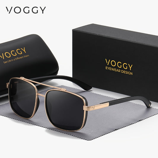 Sunglasses for Men - Polarized Pilot Women - Retro Aviator TR90 Metal Frame UV400 Protection - main product view