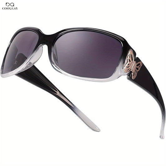 Sunglasses for Men - Polarized UV400 Butterfly Floral Wrap-Around Fashion Eyewear for & Women - main product view