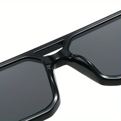 Sunglasses for Men - Retro Square UV400 Oversized Frame - Tortoiseshell Arms Unisex Fashion - product detail view 17