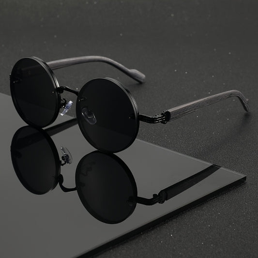 Sunglasses for Men - Retro Woodgrain UV400 for Women & Vintage Lightweight Unisex Frame - main product view