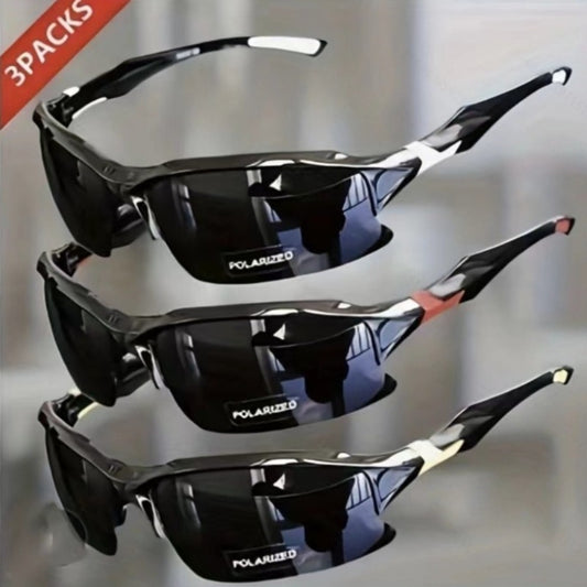 Sunglasses for Men - Sport Polarized Half Frame Lightweight UV Protection for Women Skiing - main product view