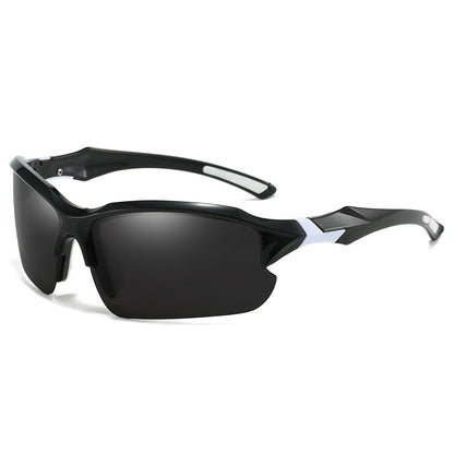 Sunglasses for Men - Sport Polarized Half Frame Lightweight UV Protection for Women Skiing - product detail view 10