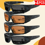 Brown Camouflage x2 + Black Camouflage x2 (4PCS)