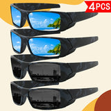 Blue Camouflage x2 + Black Camouflage x2 (4PCS)