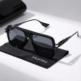 Black-Black-Grey + Glasses Case + Cleaning Cloth