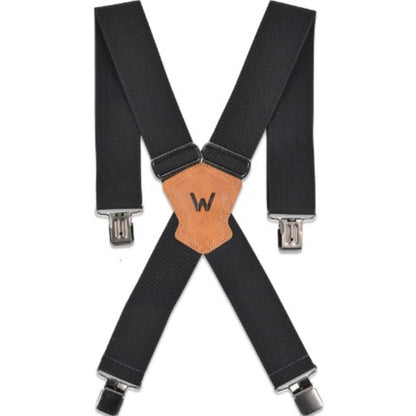 Suspenders - Work Men 2 Inch Elastic Heavy Duty Clips Adjustable Braces Overalls Strap - product detail view 3