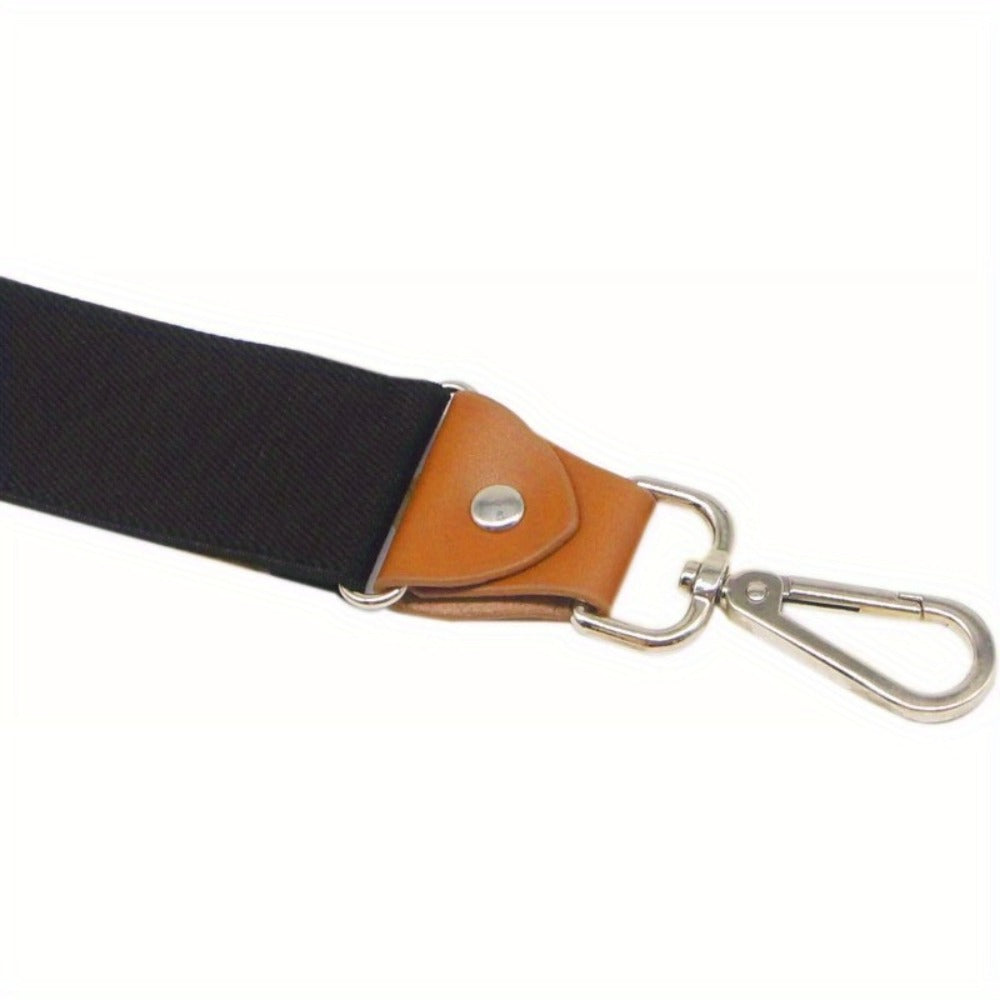 Suspenders - Y-Back Men 1.4 Inch Wide 3 Swivel Hooks Vintage Knit Elastic Adjustable - product detail view 6