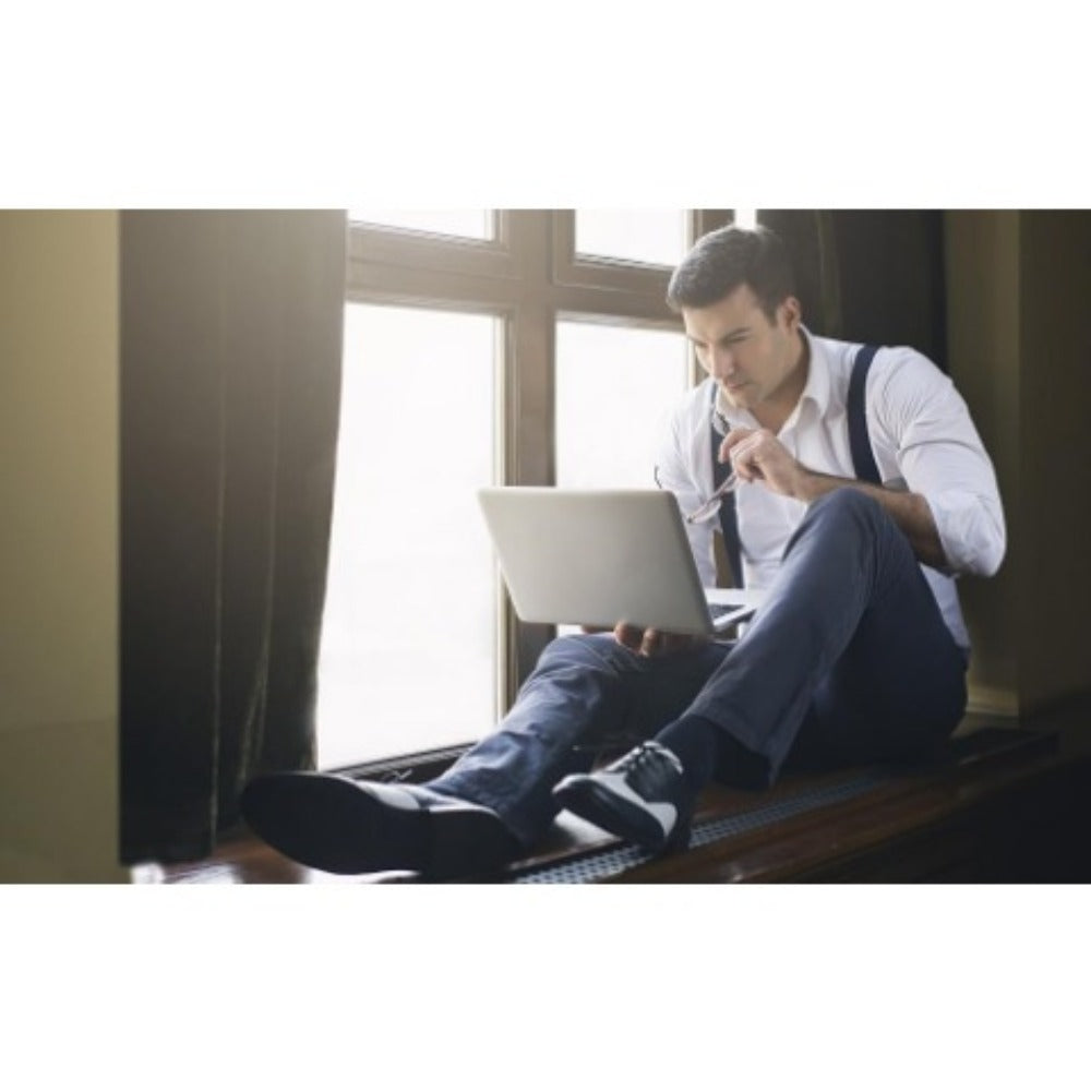 Suspenders - Y-Back Men 1.4 Inch Wide 3 Swivel Hooks Vintage Knit Elastic Adjustable - product detail view 11