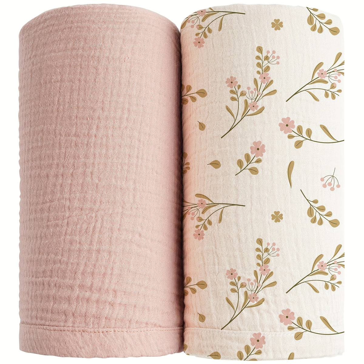 Swaddle Blanket - 2-pack Breathable Muslin Soft – main product image