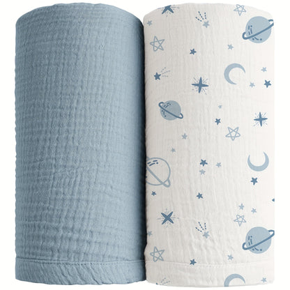 Swaddle Blanket - 2-pack Breathable Muslin Soft – view 3