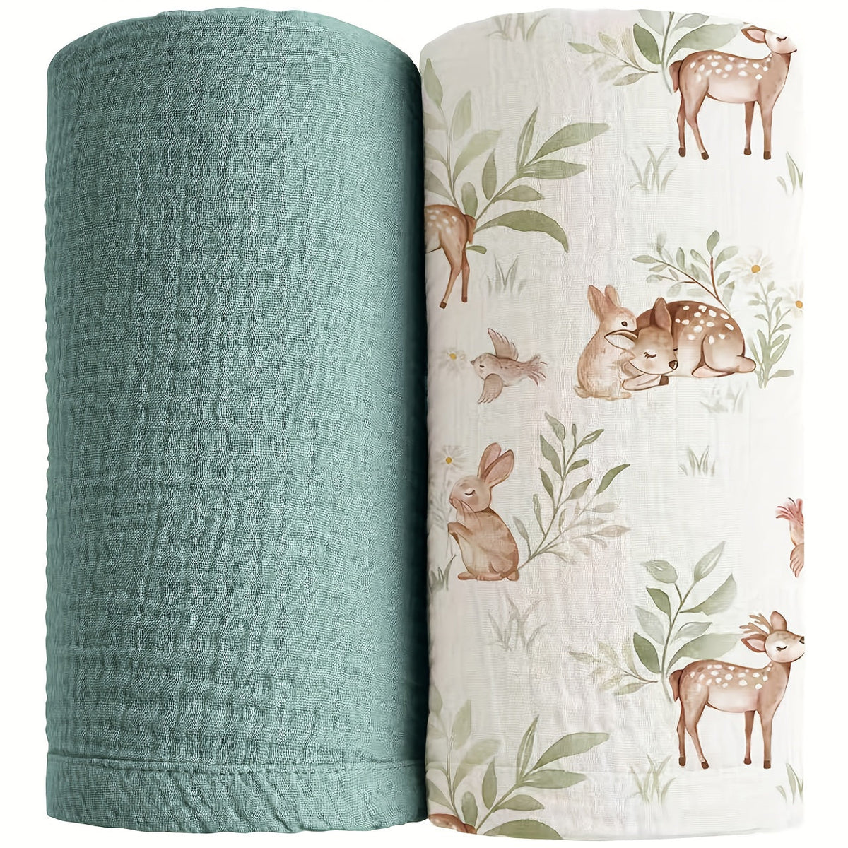 Swaddle Blanket - 2-pack Breathable Muslin Soft – view 5