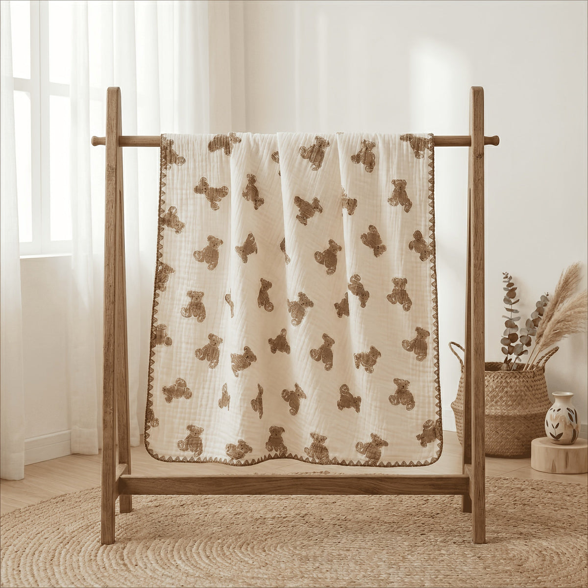 Swaddle Blanket - Muslin Cotton Soft Double – view 2