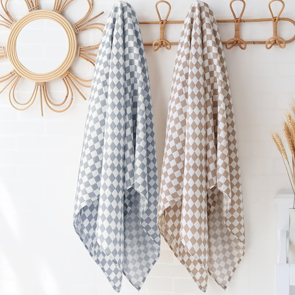 Swaddle Blanket - Muslin Soft Ultra Checkered – view 3