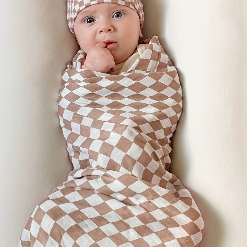 Swaddle Blanket - Muslin Soft Ultra Checkered – view 4