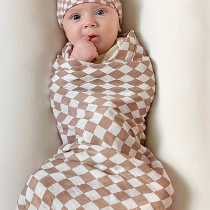 Swaddle Blanket - Muslin Soft Ultra Checkered – view 4