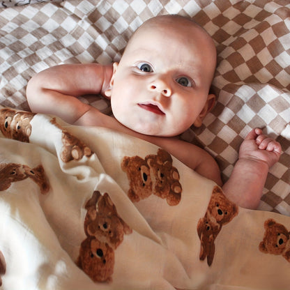 Swaddle Blanket - Muslin Soft Ultra Checkered – view 5
