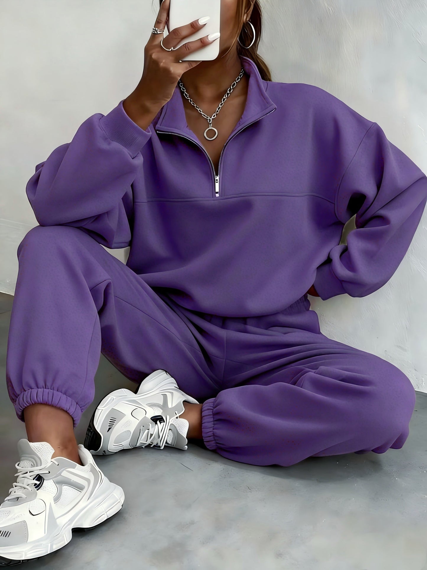Sweat Suits Women Two Piece Winter Clothes for Women Womens Sweatsuit Sets detail view
