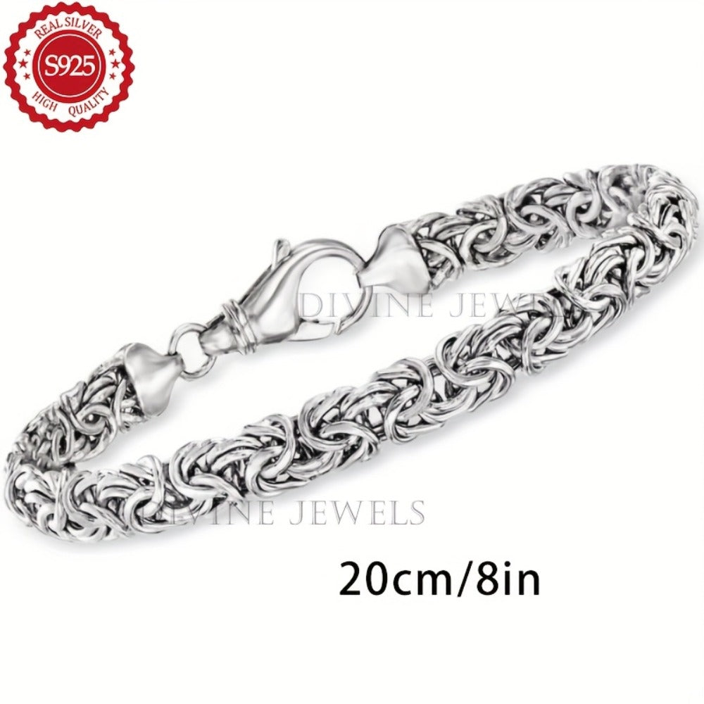 Tennis Bracelet - 925 Sterling Silver for Women with Gift Box - Elegant CZ Diamond Style - product detail view 5