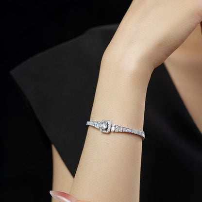 Tennis Bracelet - CZ 925 Sterling Silver Cubic Zirconia for Women Elegant Sparkling Zirconia - product detail view 16
