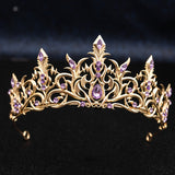 Golden Purple Rhinestone