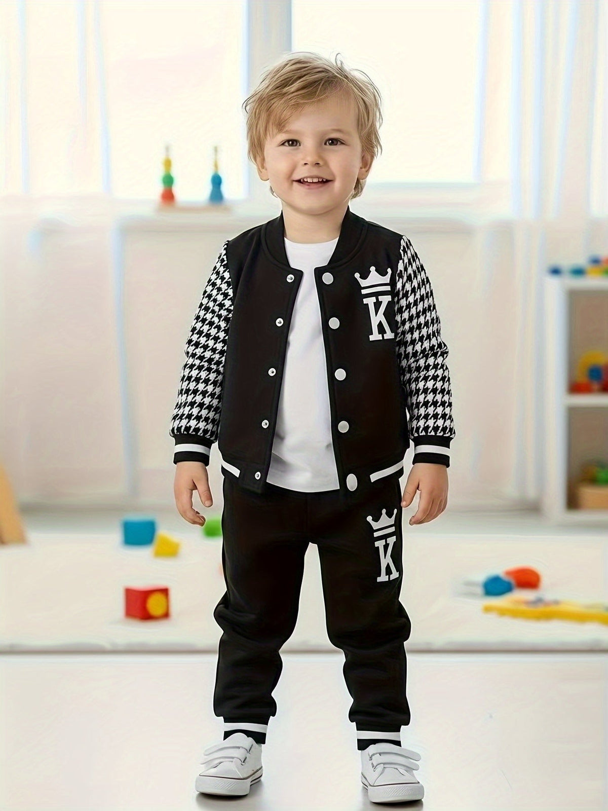 Toddler Boy Graphic Outfit Set - Long Sleeve Winter – view 12