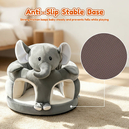 Toddler Floor Seat - Plush Cartoon Support Chair – view 5