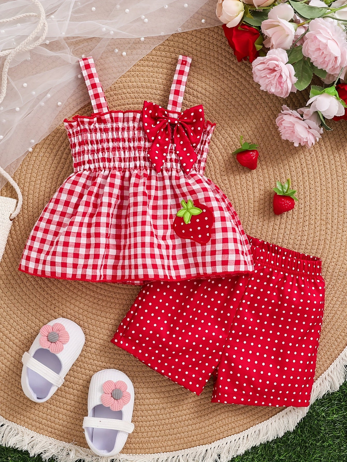Toddler Girl Bow Detail Outfit Set - Spring – view 4