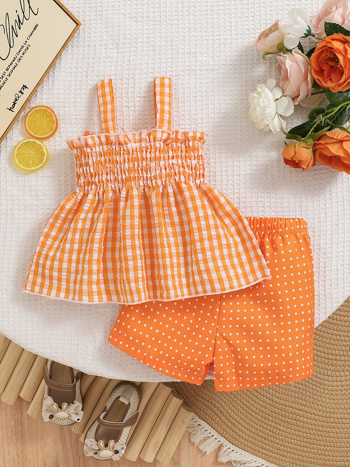 Toddler Girl Bow Detail Outfit Set - Spring – view 6