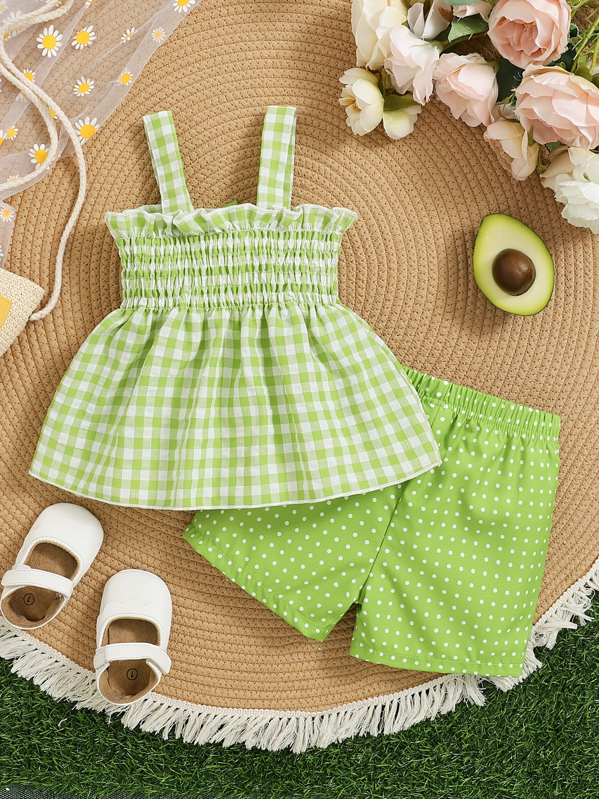 Toddler Girl Bow Detail Outfit Set - Spring – view 7