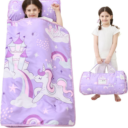 Toddler Nap Mat - Rolled Pillow and Blanket Set – view 6