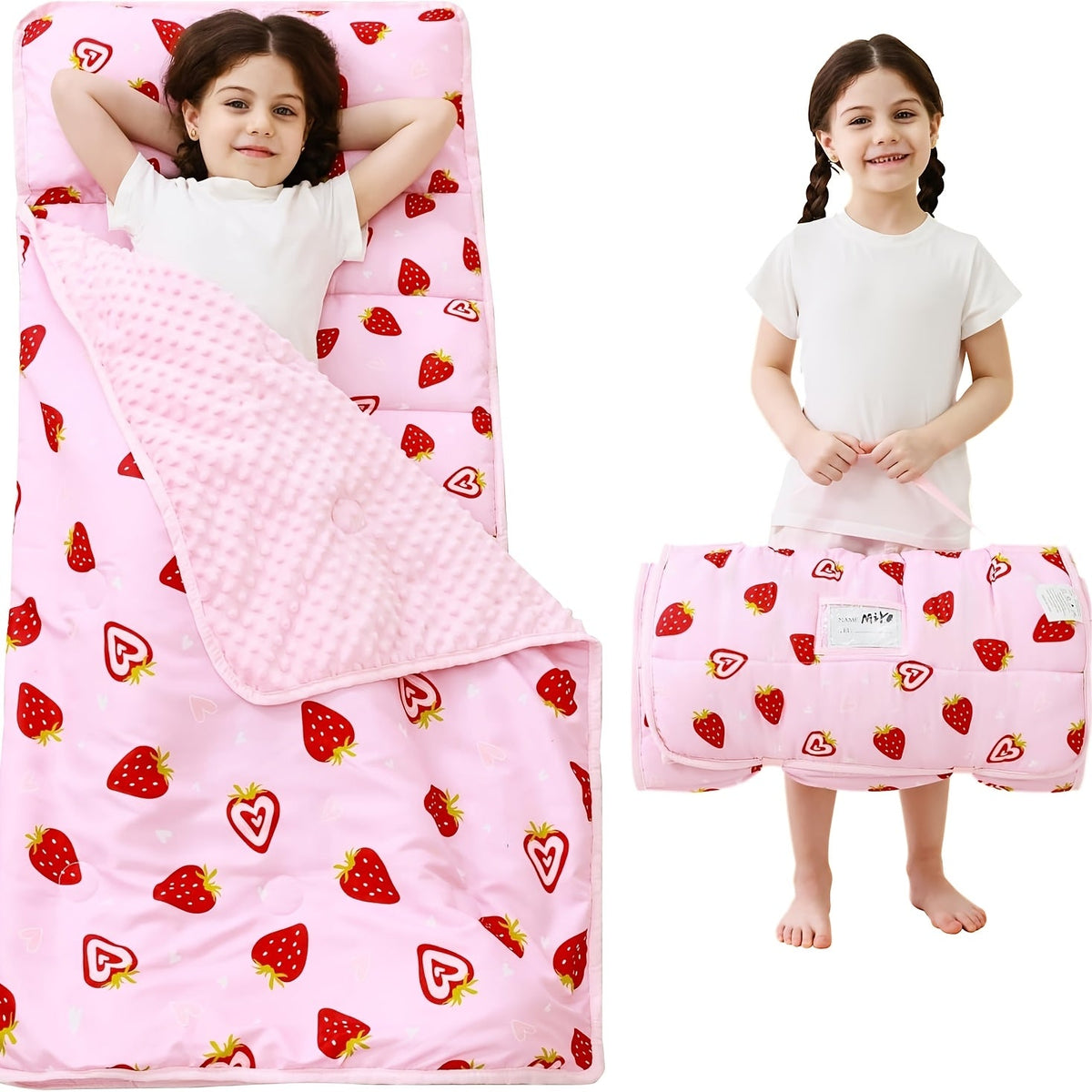 Toddler Nap Mat - Rolled Pillow and Blanket Set – view 8