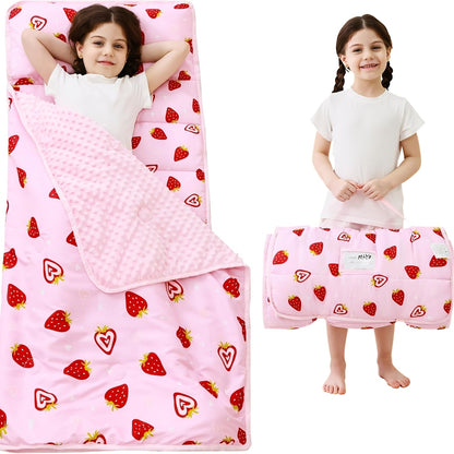 Toddler Nap Mat - Rolled Pillow and Blanket Set – view 8