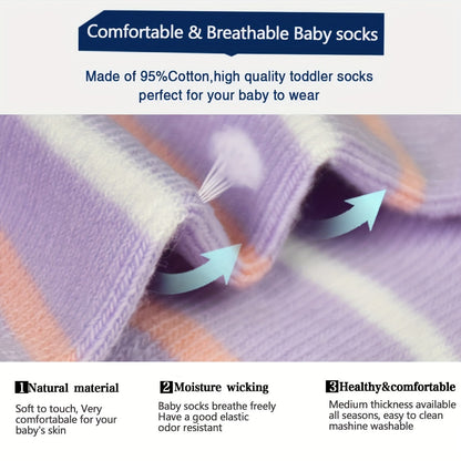 Toddler Non-Slip Walking Socks - 12-Pair Pack – view 4