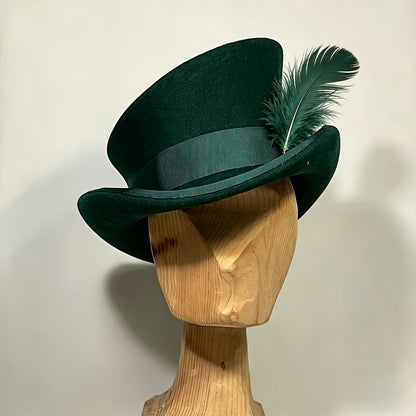 Top Hat - Wool Felt with Ribbon for Women Men - Asymmetrical Adjustable Church - product detail view 35